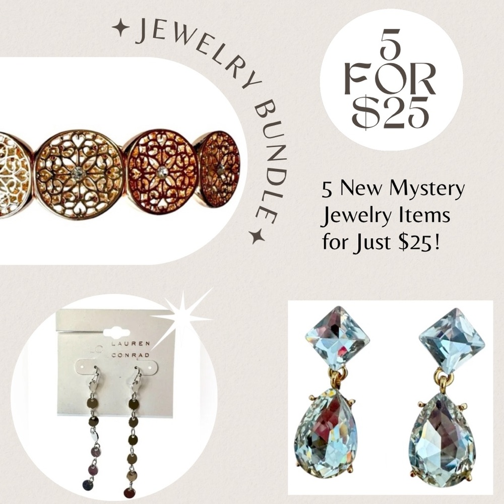 Jewelry Mystery Bundle 5 Pieces All New! | Sweet and sparkly jewelry NWT & NWOT